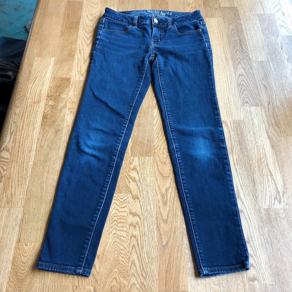 American Eagle Jegging Bundle Dark Wash Size 0 Short - Picture 10 of 16